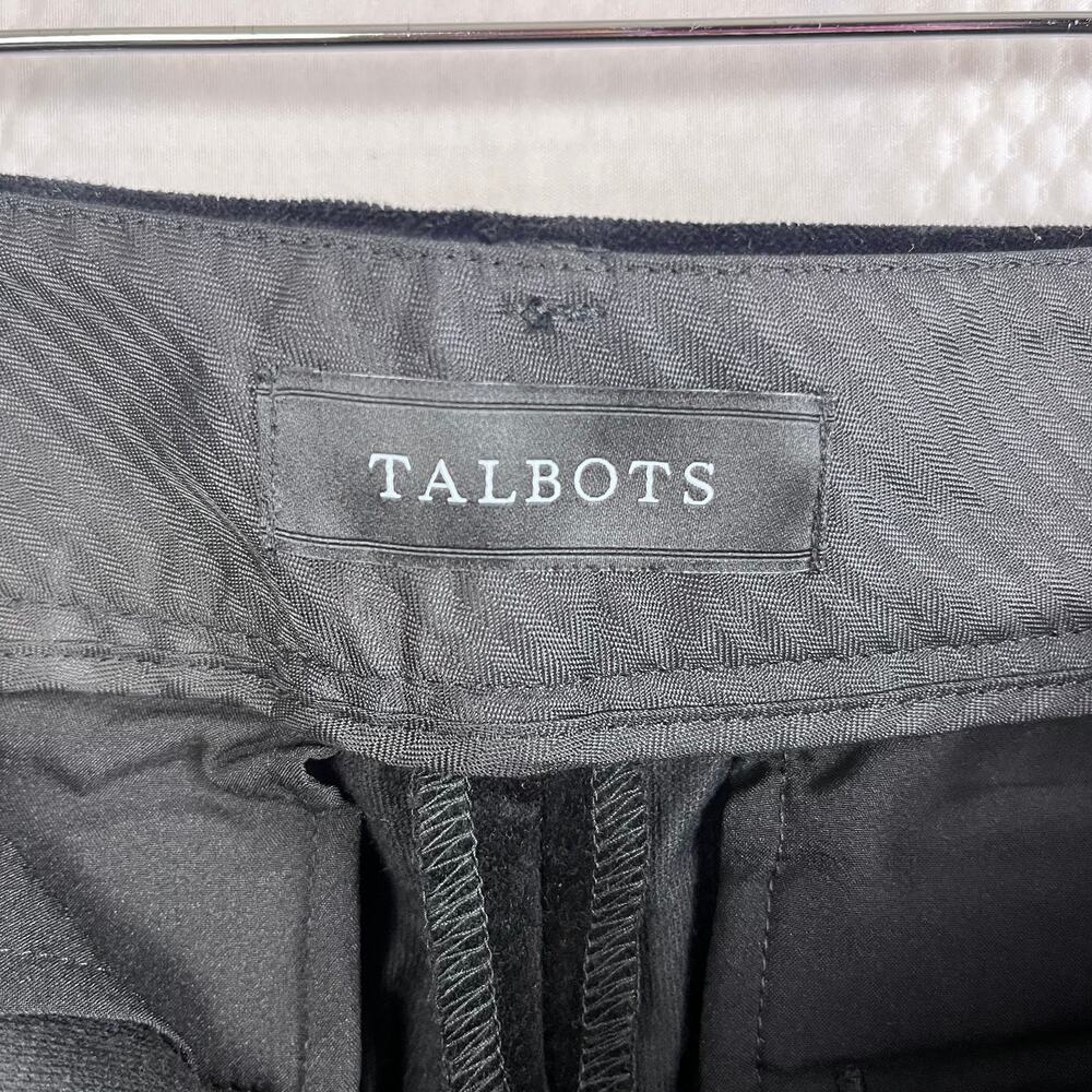 TALBOTS Heritage Ankle Pants Women's 8P Black Velvet (F523) - Picture 6 of 8
